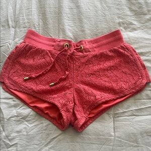 Rewash Coral Drawstring Shorts
